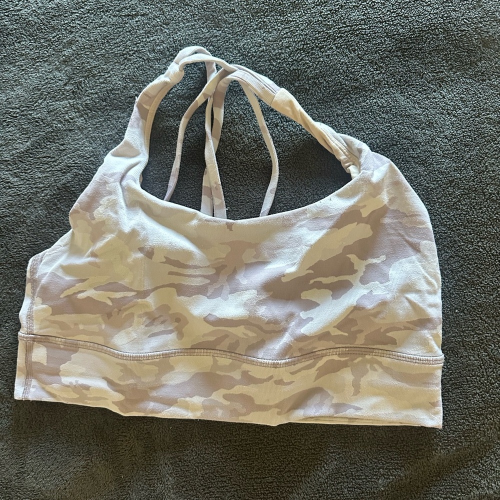 lululemon athletica Camouflage Sports Bra - Cream and Tan